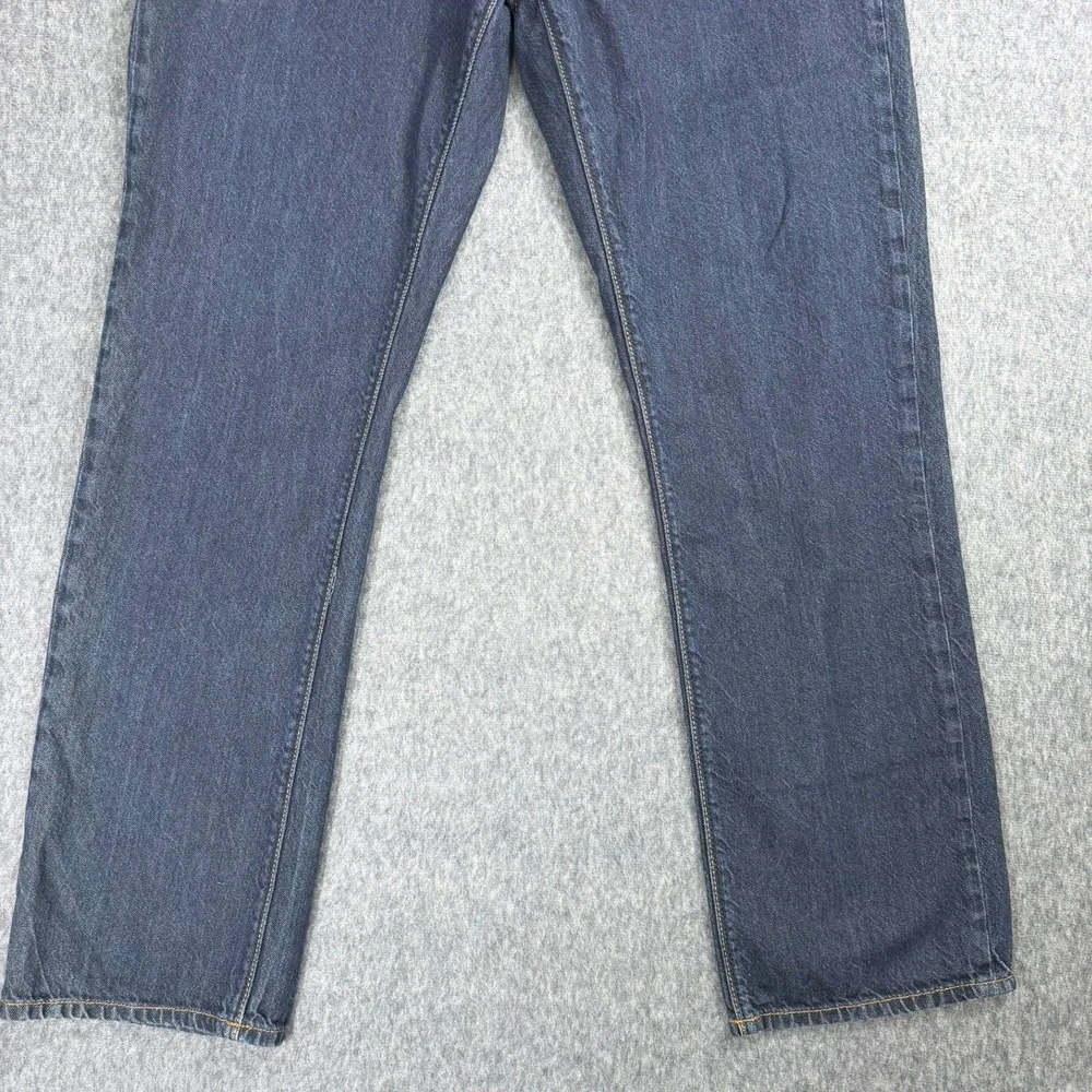 Volcom Jeans Mens 36 Blue Solver Modern Straight Dark Wash Cotton Denim A193181V